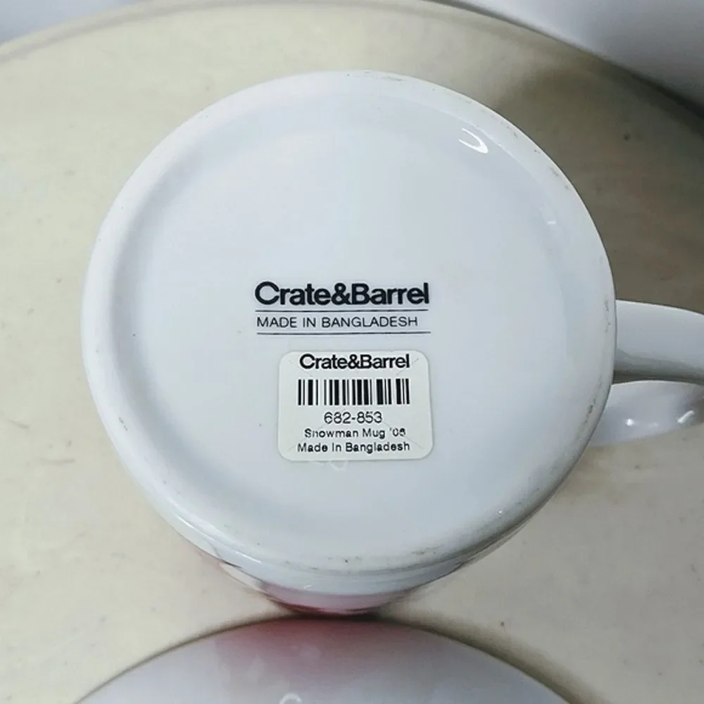 Crate&Barrel Santa Cookies & Milk Set